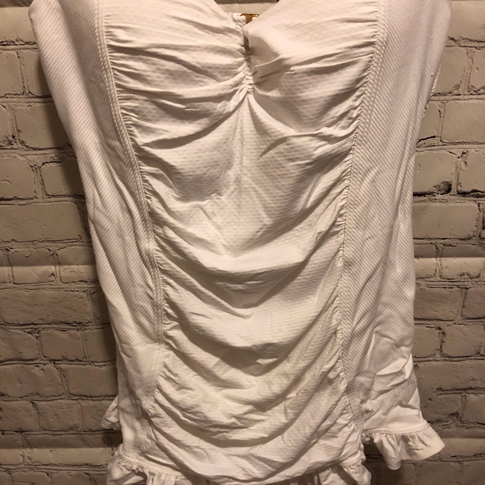 White one piece swimsuit. Jantzen size large - Picture 3 of 6